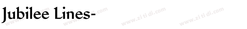 Jubilee Lines字体转换